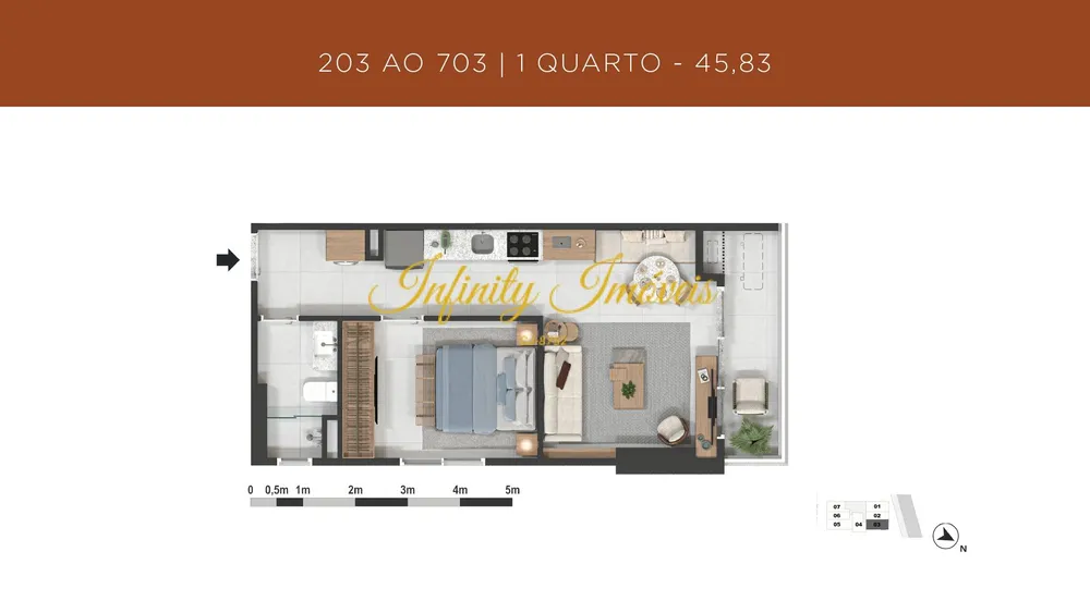 Apartamento, 1 quarto, 34 m² - Foto 19