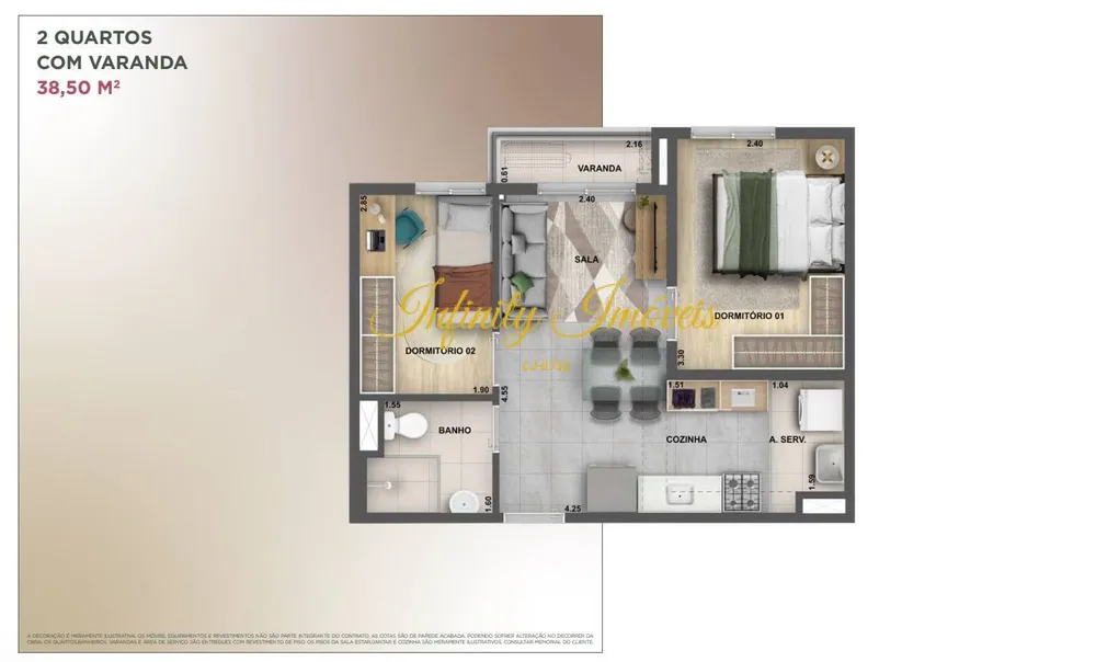 Apartamento, 2 quartos, 38 m² - Foto 15