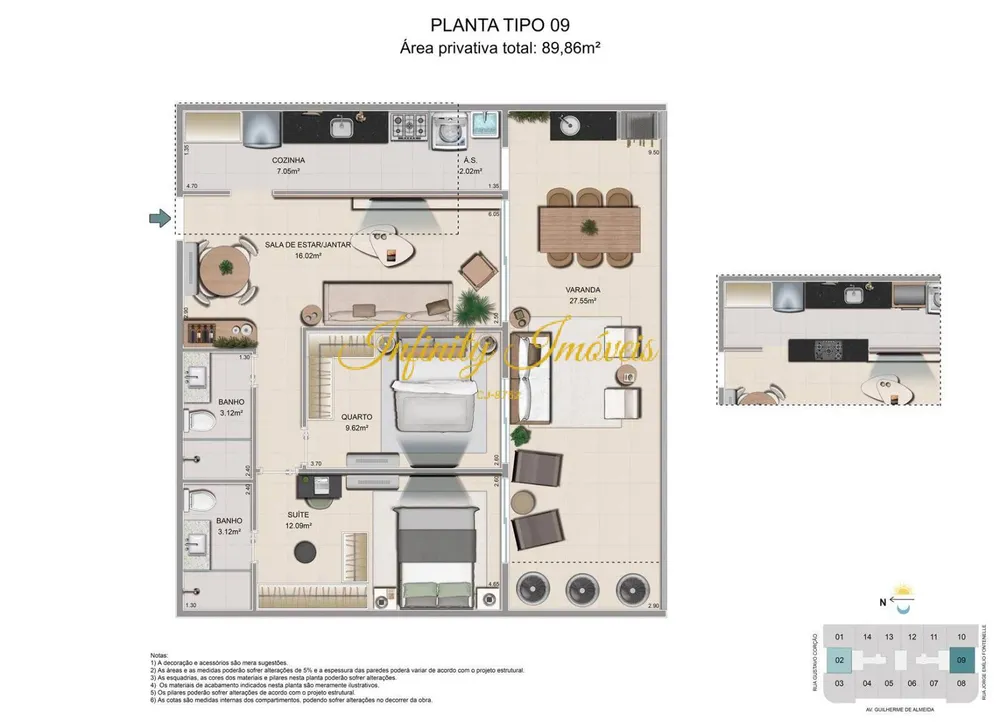 Apartamento, 3 quartos, 95 m² - Foto 29