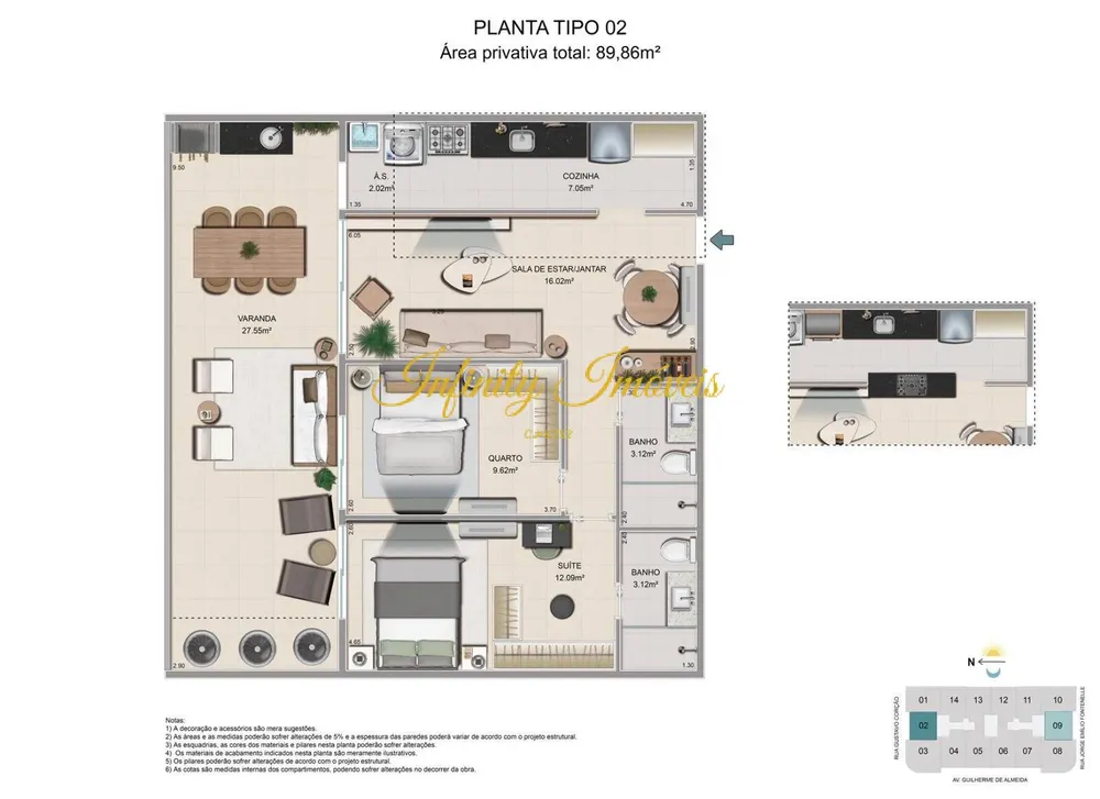 Apartamento, 3 quartos, 95 m² - Foto 31