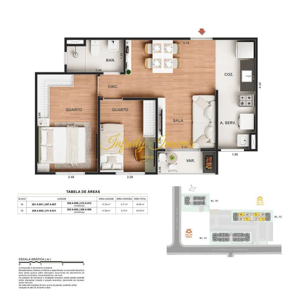 Apartamento, 2 quartos, 43 m² - Foto 18
