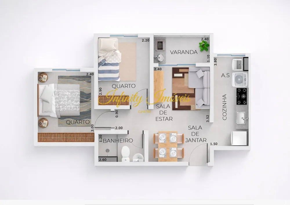 Apartamento, 2 quartos, 43 m² - Foto 36