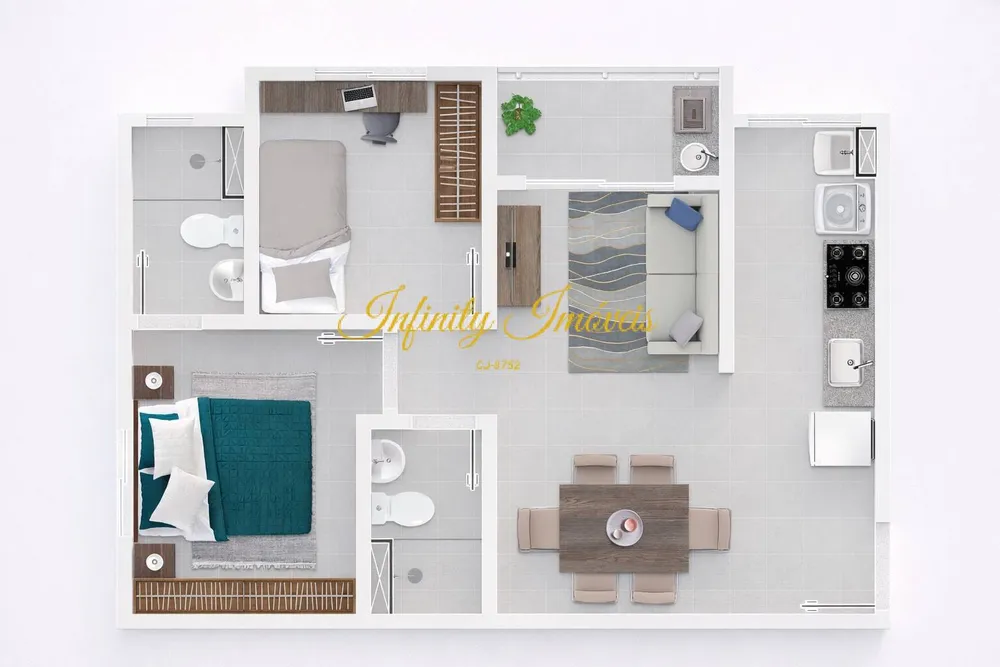 Apartamento, 2 quartos, 43 m² - Foto 39