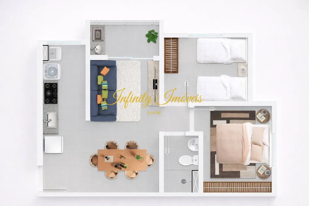 Apartamento, 2 quartos, 43 m² - Foto 38