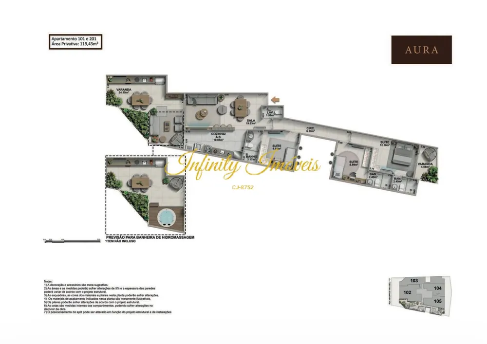 Apartamento, 3 quartos, 106 m² - Foto 13
