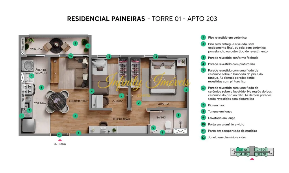 Apartamento, 2 quartos, 40 m² - Foto 21
