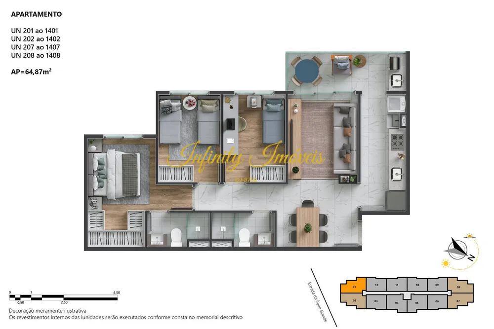 Apartamento, 3 quartos, 64 m² - Foto 25