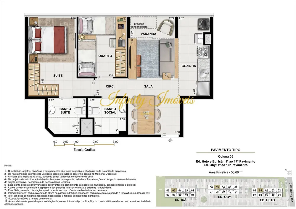 Apartamento, 3 quartos, 64 m² - Foto 2