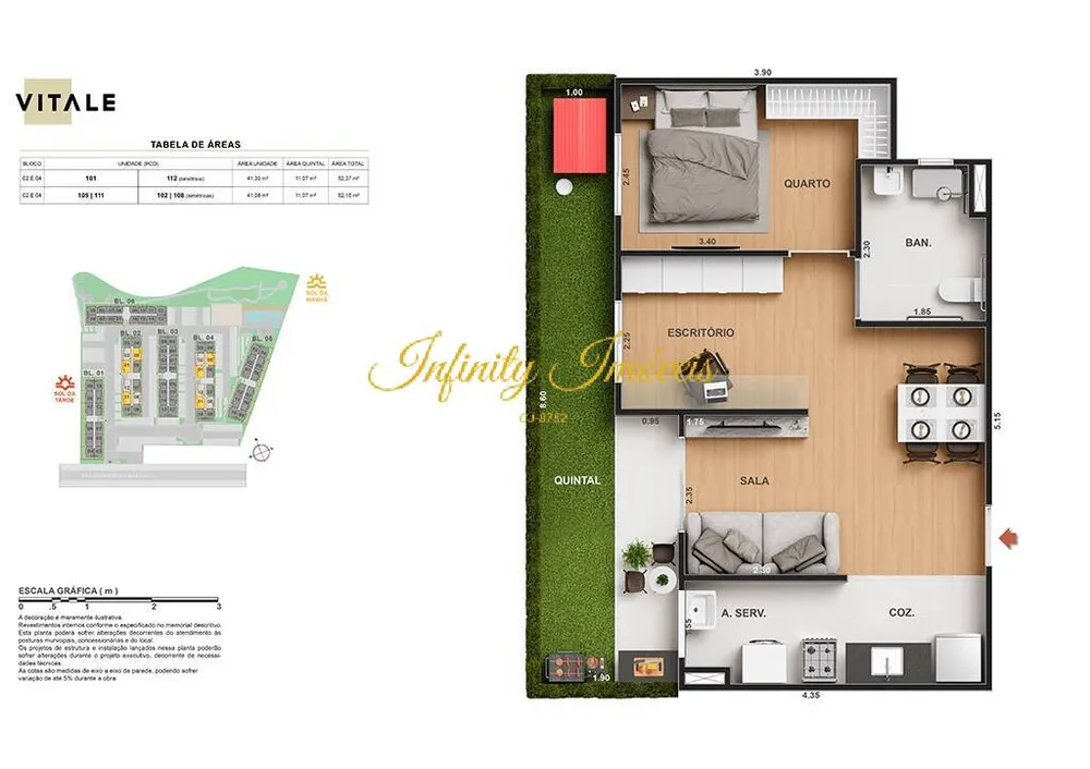 Apartamento, 2 quartos, 42 m² - Foto 42