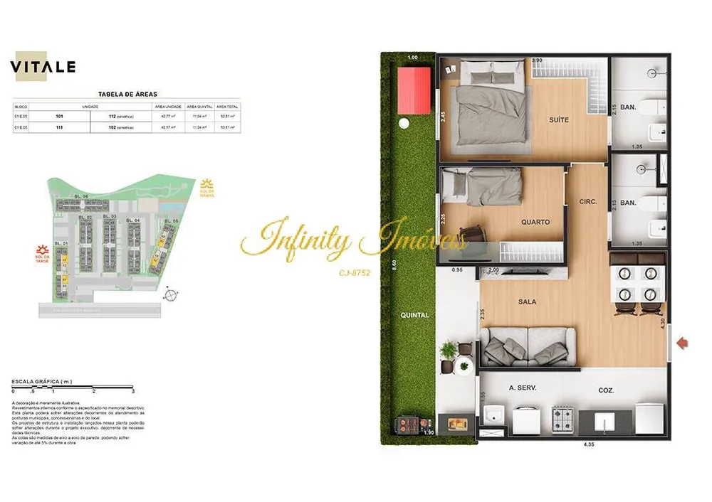 Apartamento, 2 quartos, 42 m² - Foto 39