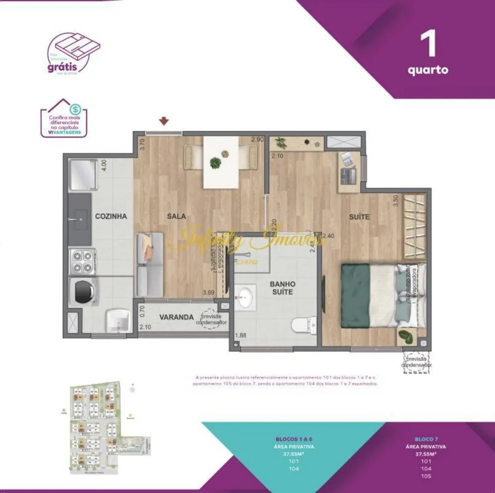 Apartamento, 2 quartos, 37 m² - Foto 17