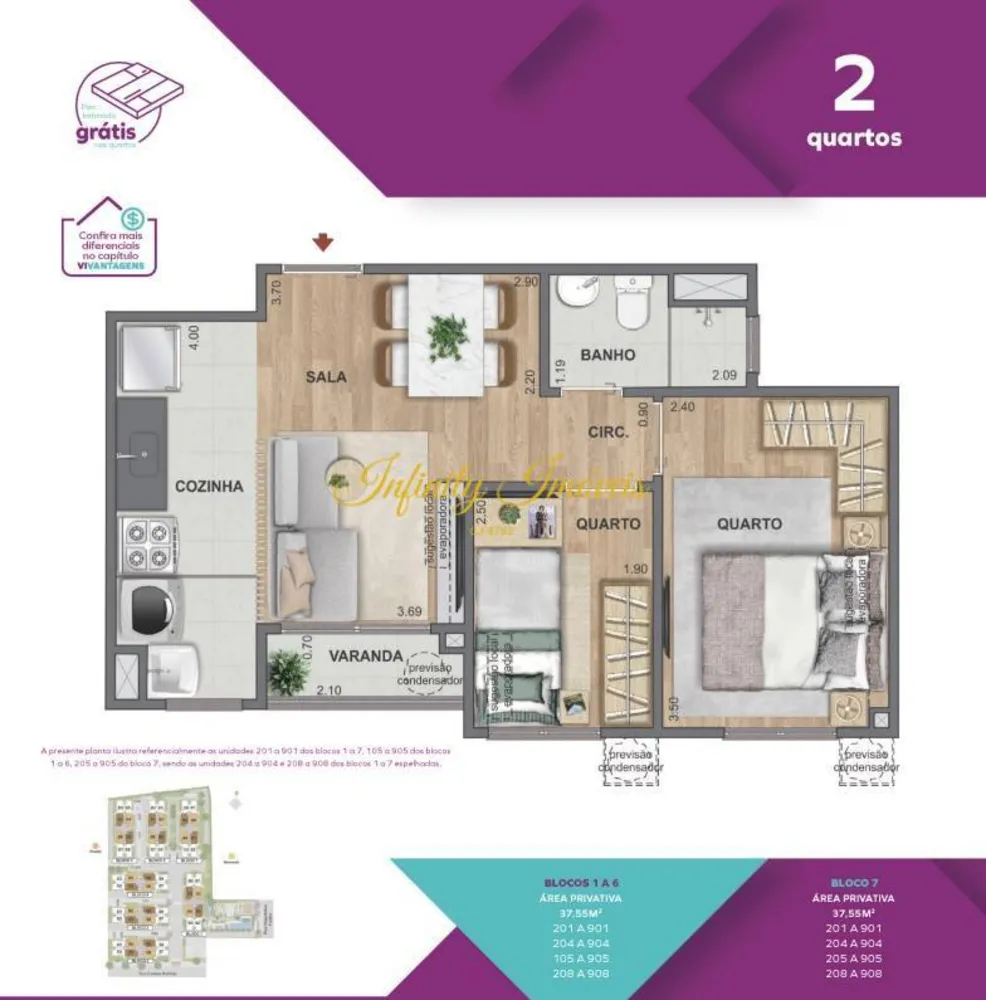 Apartamento, 2 quartos, 37 m² - Foto 16