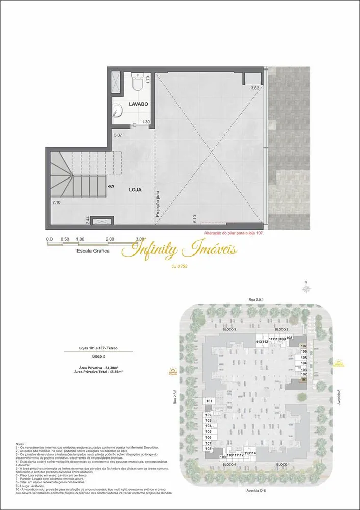 Loja-Salão, 80 m² - Foto 4