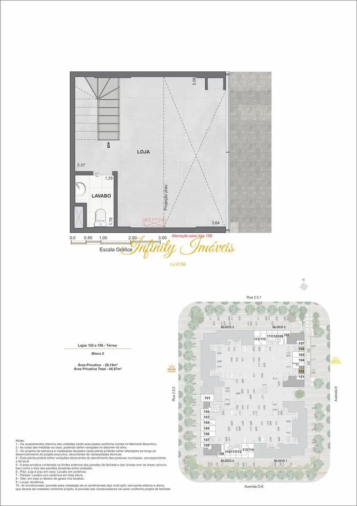 Loja-Salão, 80 m² - Foto 8
