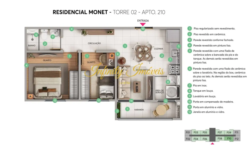 Apartamento, 2 quartos, 35 m² - Foto 13