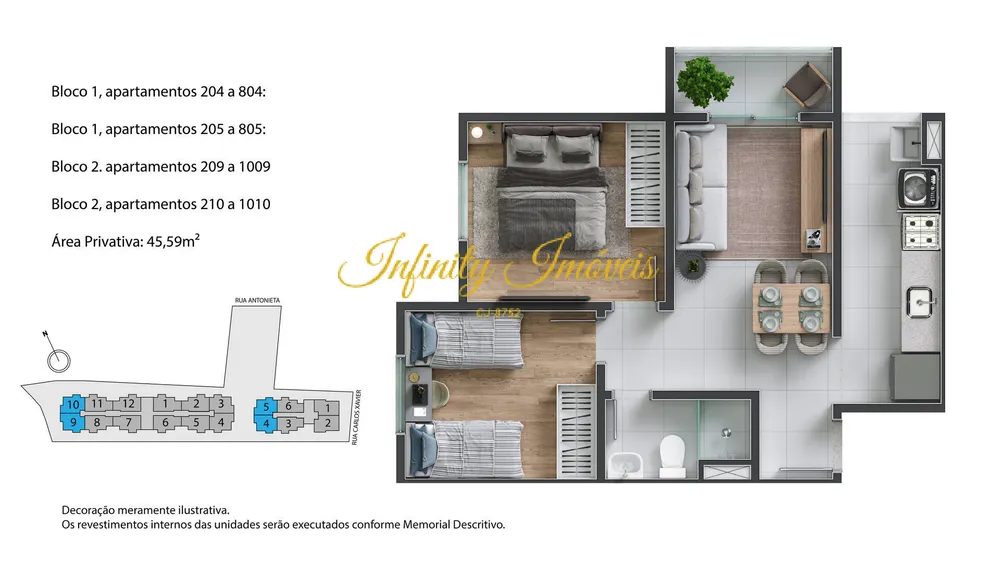 Apartamento, 2 quartos, 45 m² - Foto 26