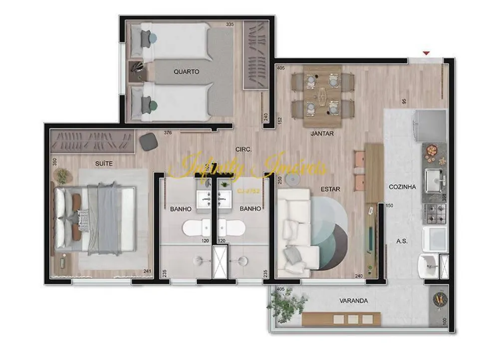 Apartamento, 2 quartos, 56 m² - Foto 15