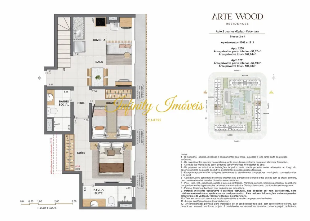 Apartamento, 2 quartos, 102 m² - Foto 85