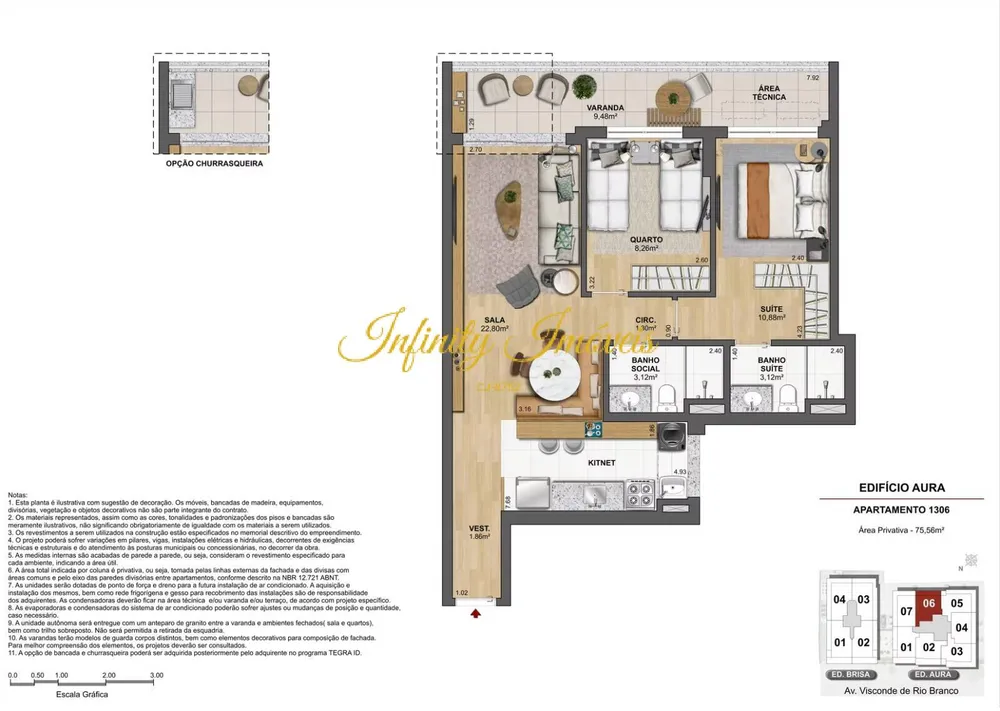 Apartamento, 3 quartos, 96 m² - Foto 42