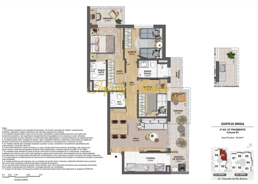 Apartamento, 3 quartos, 96 m² - Foto 37