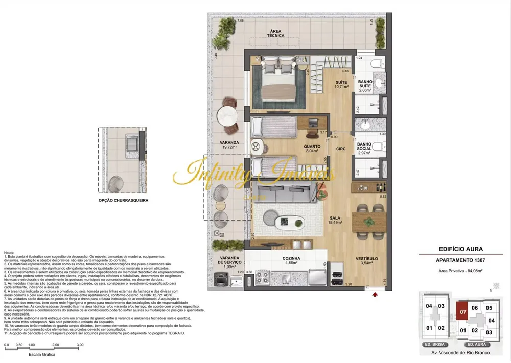 Apartamento, 3 quartos, 96 m² - Foto 43