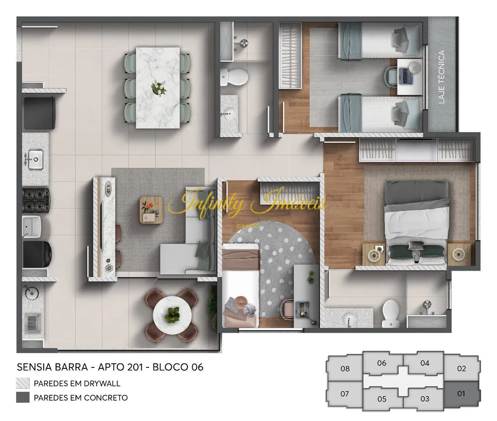 Apartamento, 3 quartos, 73 m² - Foto 29