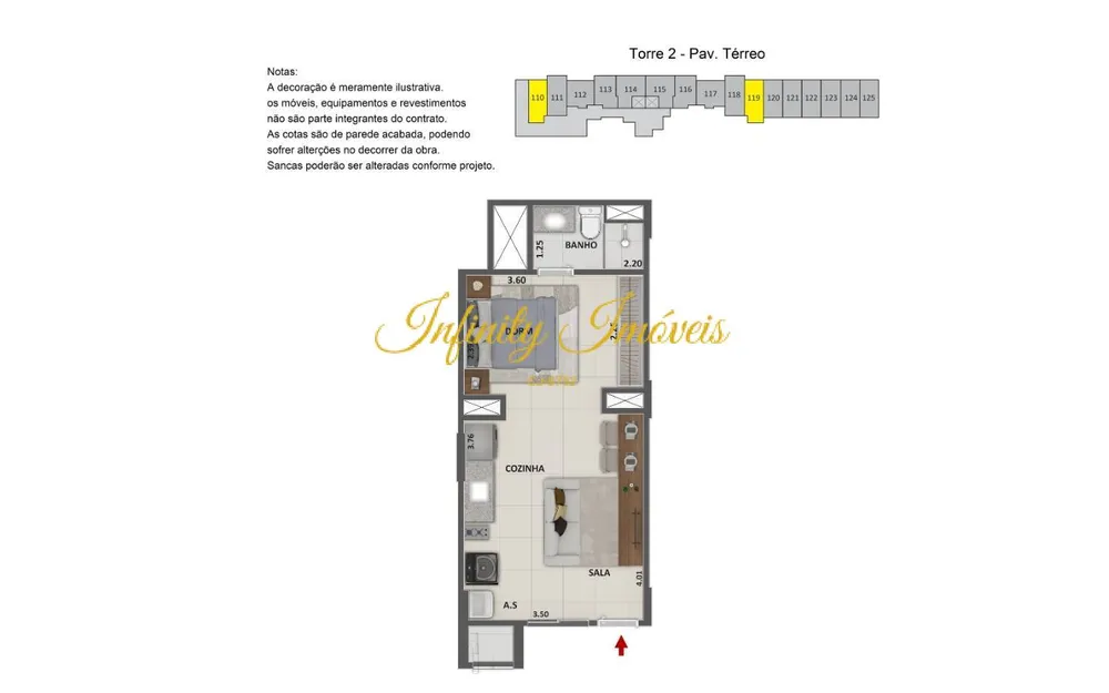 Apartamento, 1 quarto, 32 m² - Foto 19