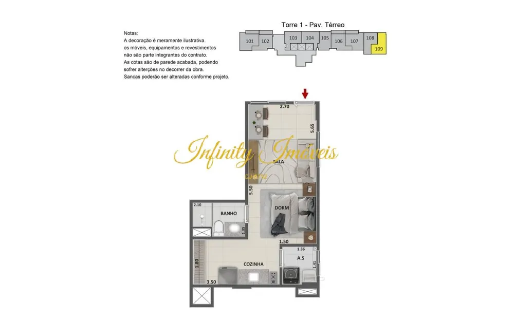 Apartamento, 1 quarto, 32 m² - Foto 20
