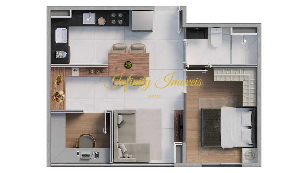 Apartamento, 2 quartos, 46 m² - Foto 43