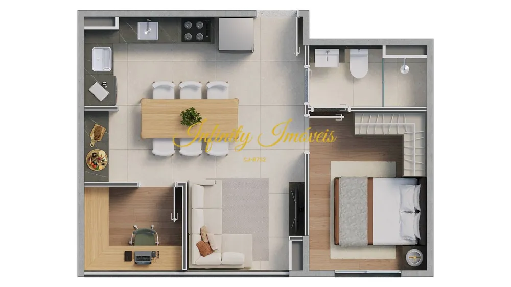 Apartamento, 2 quartos, 46 m² - Foto 49