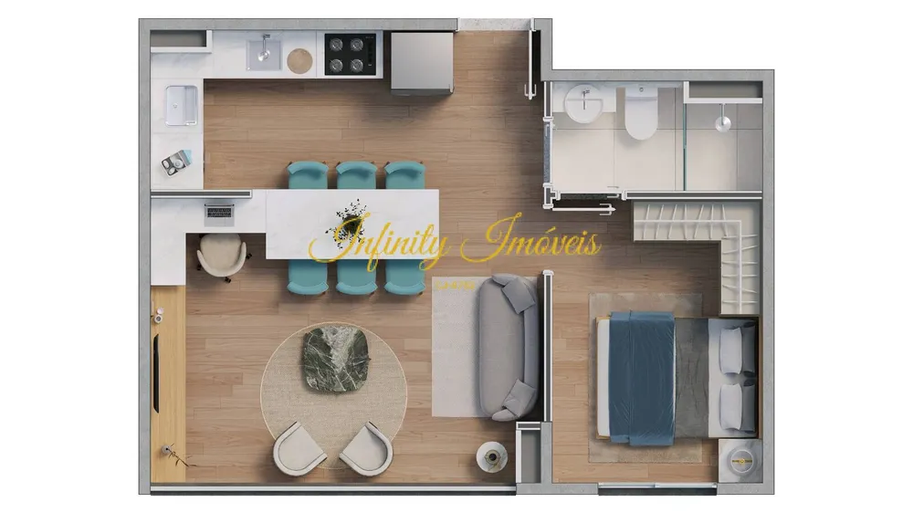 Apartamento, 2 quartos, 46 m² - Foto 45