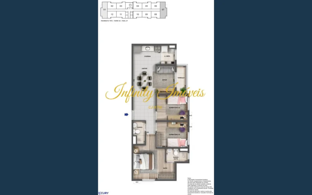 Apartamento, 3 quartos, 63 m² - Foto 36