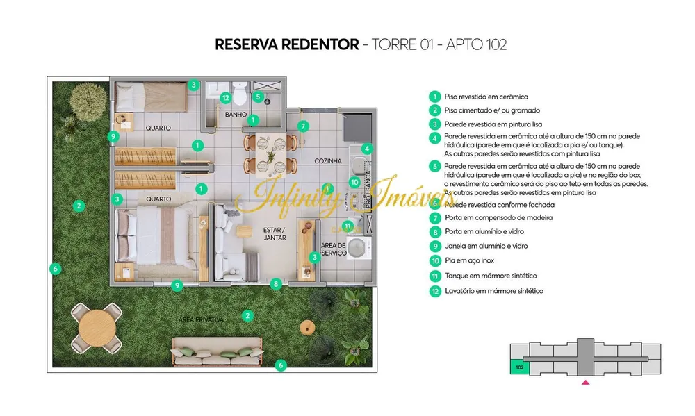 Apartamento, 2 quartos, 35 m² - Foto 20