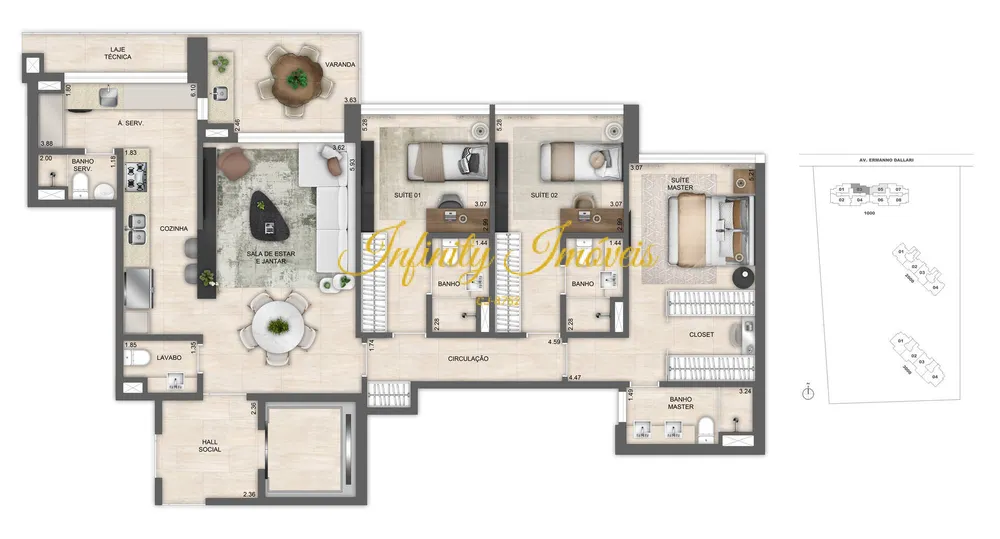 Apartamento, 4 quartos, 220 m² - Foto 81