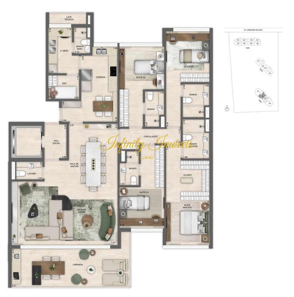 Apartamento, 4 quartos, 220 m² - Foto 78