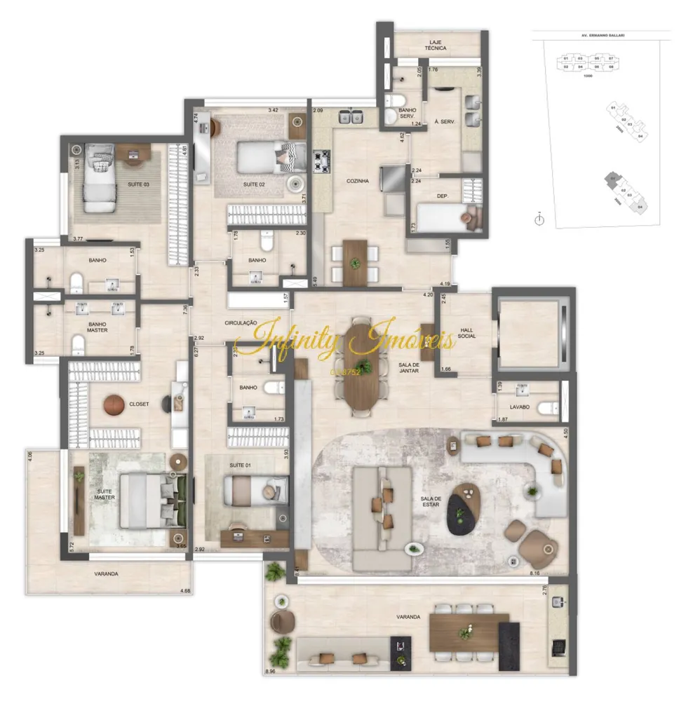 Apartamento, 4 quartos, 220 m² - Foto 70