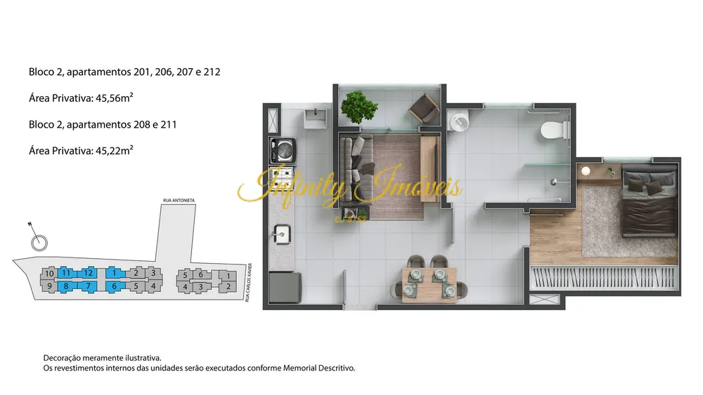 Apartamento, 2 quartos, 45 m² - Foto 29