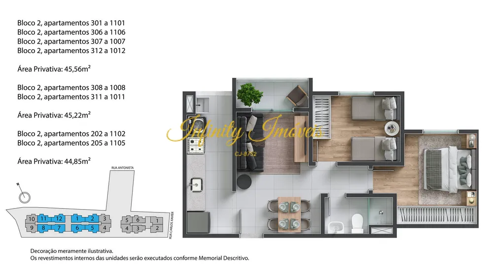 Apartamento, 2 quartos, 45 m² - Foto 28
