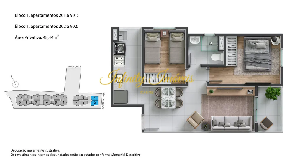 Apartamento, 2 quartos, 45 m² - Foto 26