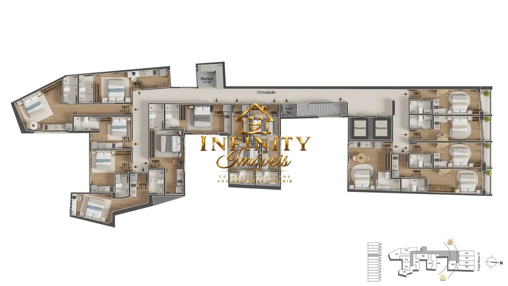 Apartamento, 1 quarto, 15 m² - Foto 19