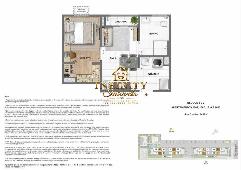 Apartamento, 2 quartos, 34 m² - Foto 18