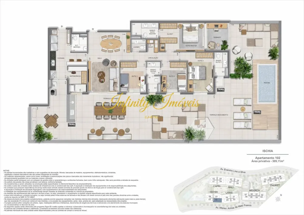 Apartamento, 3 quartos, 186 m² - Foto 57