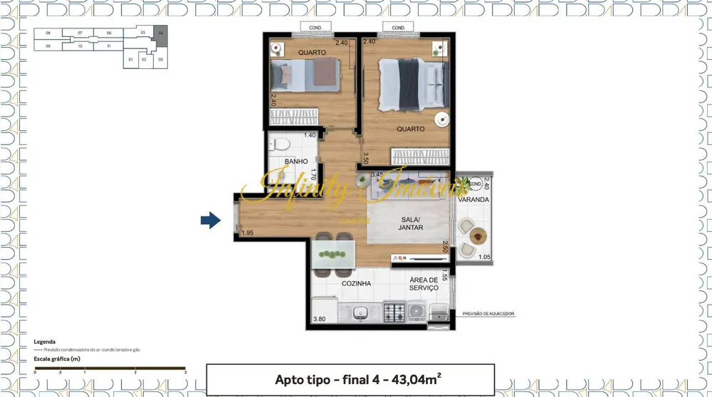 Apartamento, 2 quartos, 50 m² - Foto 17