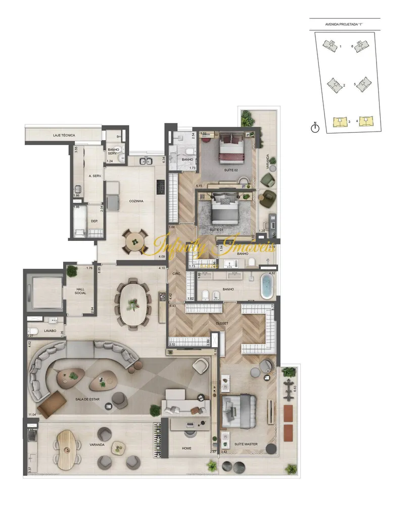 Apartamento, 4 quartos, 194 m² - Foto 59