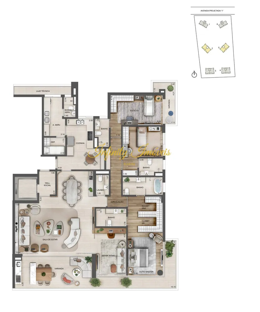 Apartamento, 4 quartos, 194 m² - Foto 63