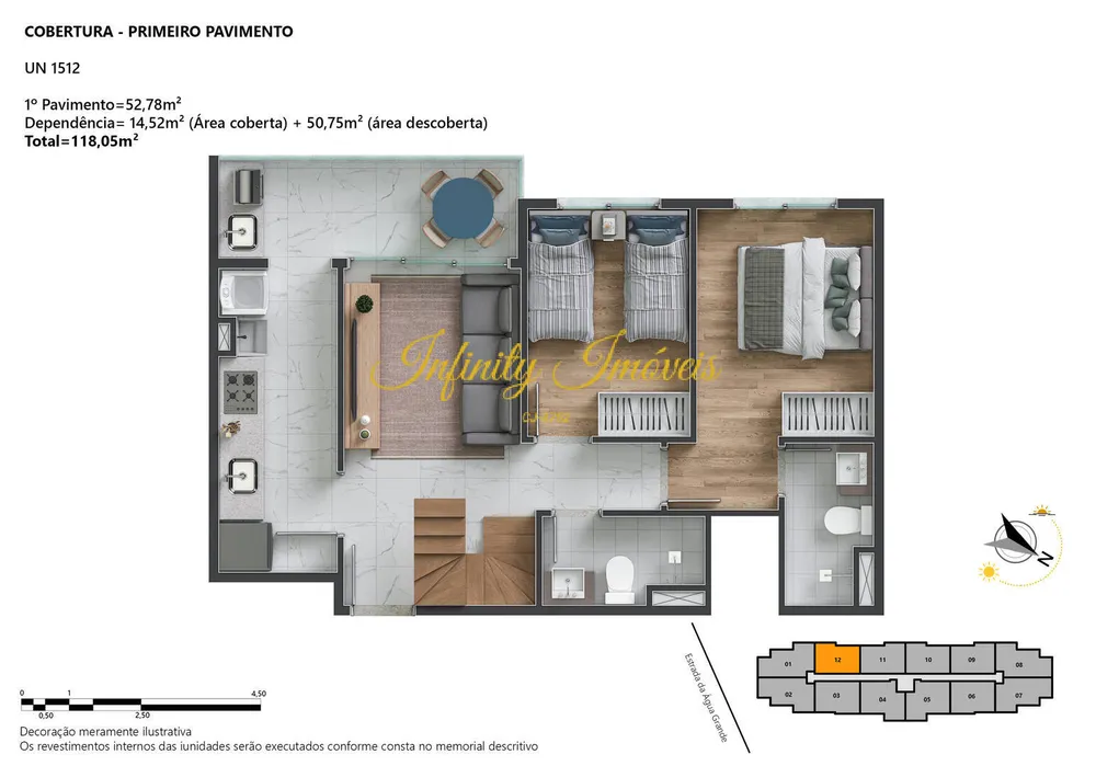Cobertura, 3 quartos, 131 m² - Foto 31