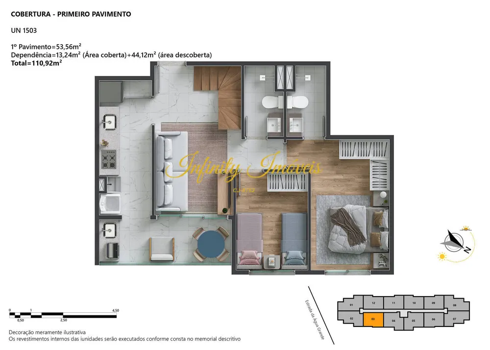 Cobertura, 3 quartos, 131 m² - Foto 37