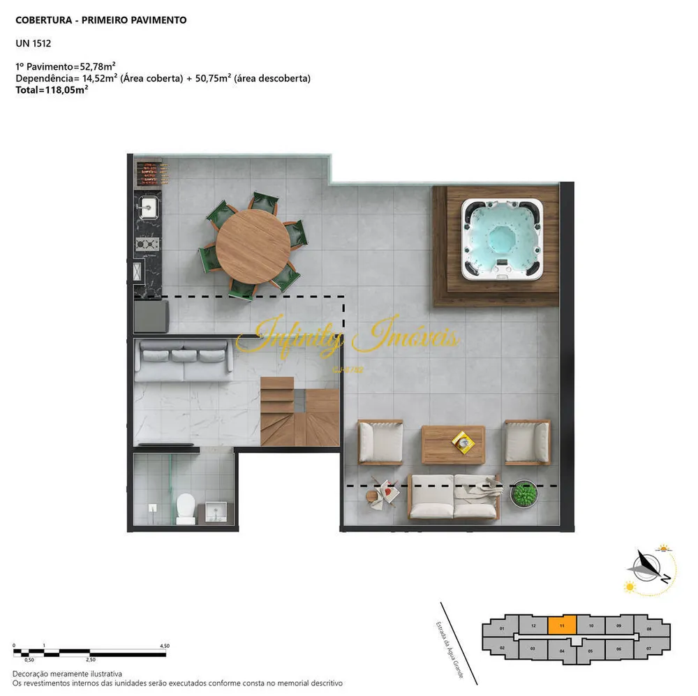 Cobertura, 3 quartos, 131 m² - Foto 26