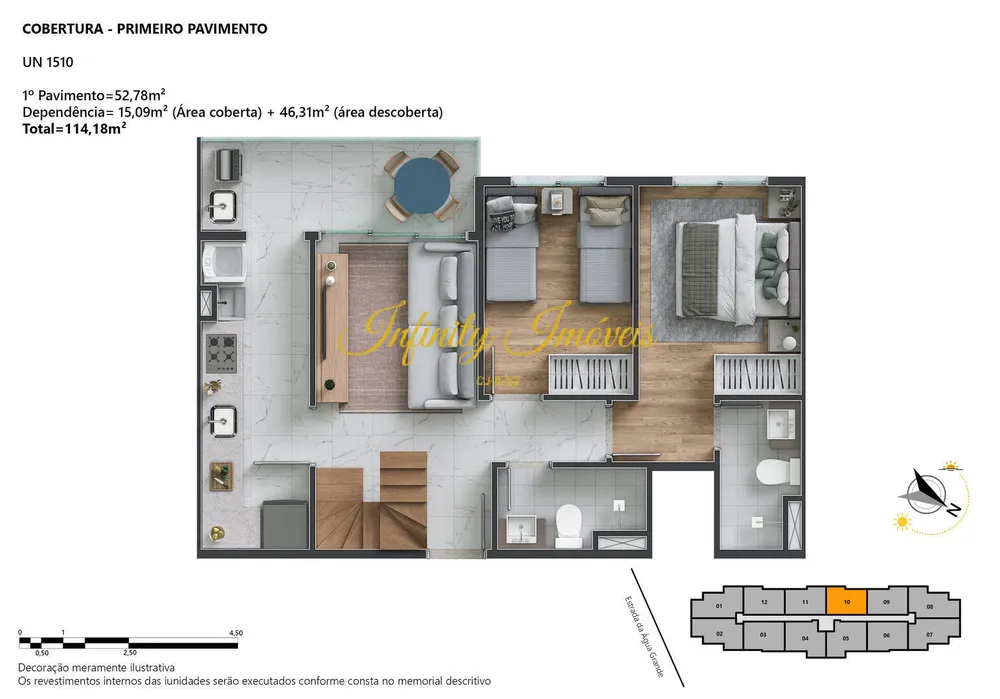 Cobertura, 3 quartos, 131 m² - Foto 29
