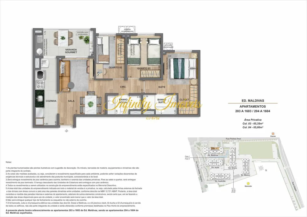 Apartamento, 2 quartos, 50 m² - Foto 64